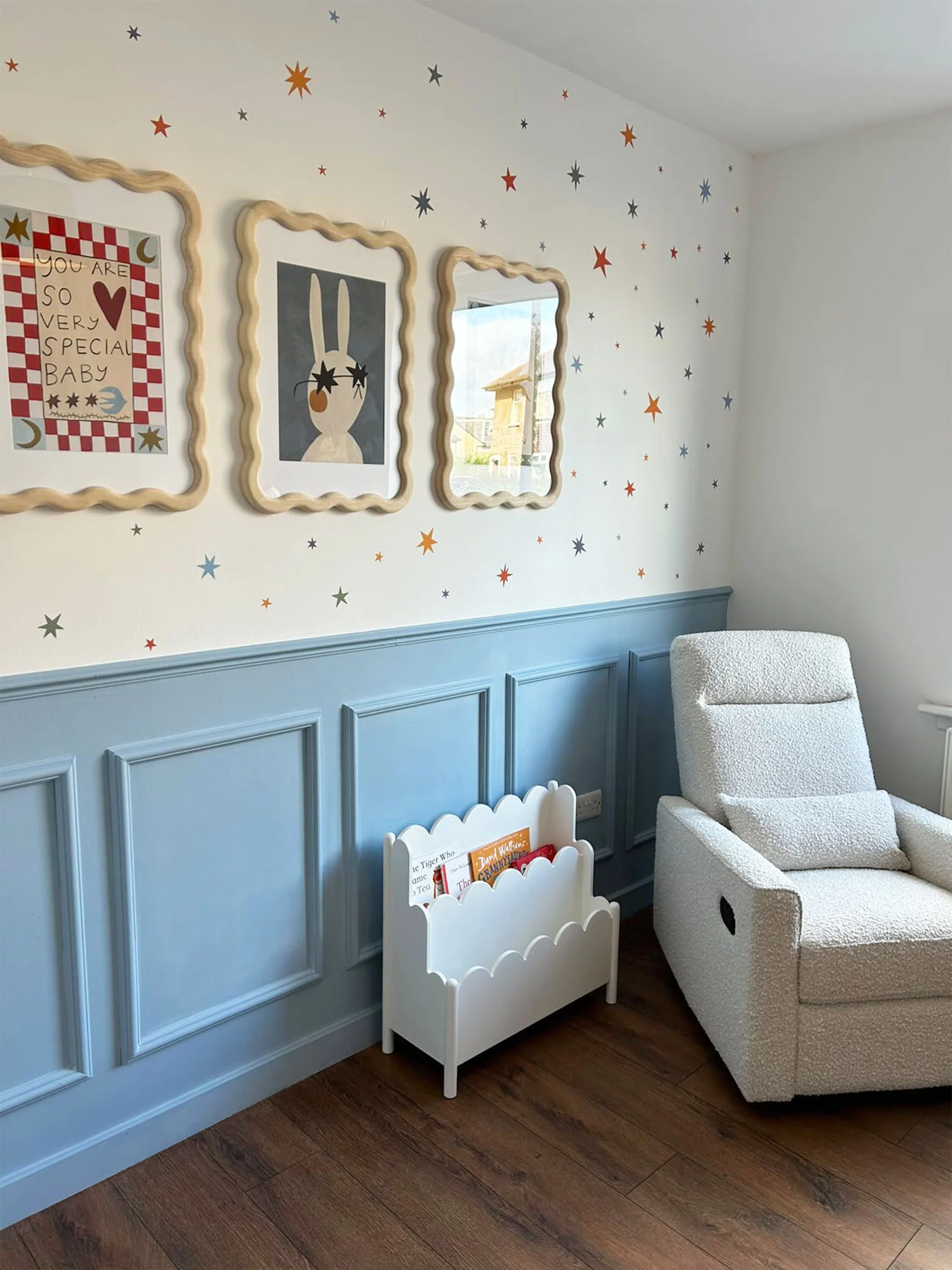 Star Wall Stickers – Warm Winter Colourway | Eco-Friendly, Removable, Reusable Fabric Decals for Kids' Bedrooms & Nurseries - Image 3