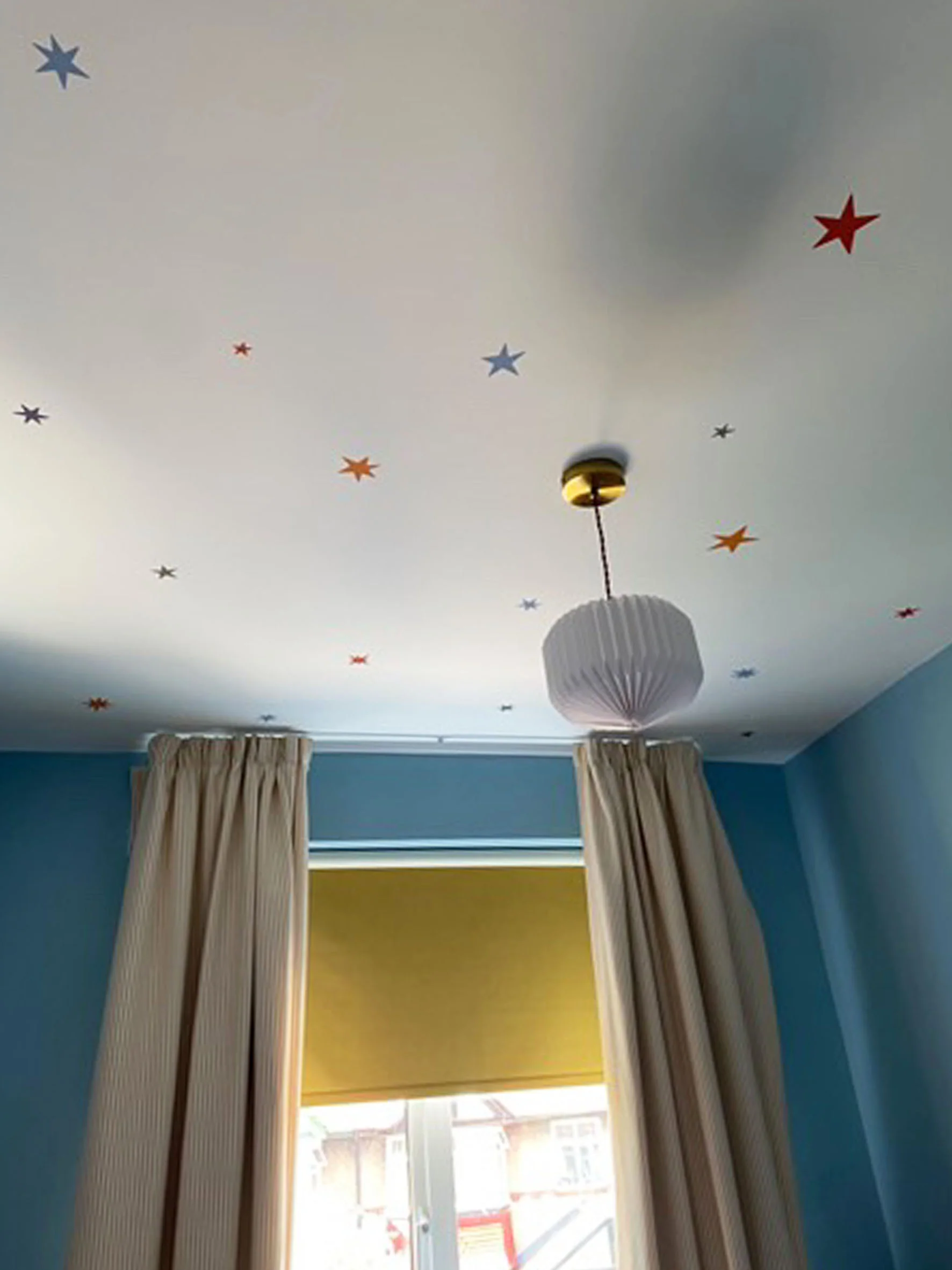 Star Wall Stickers – Warm Winter Colourway | Eco-Friendly, Removable, Reusable Fabric Decals for Kids' Bedrooms & Nurseries - Image 5