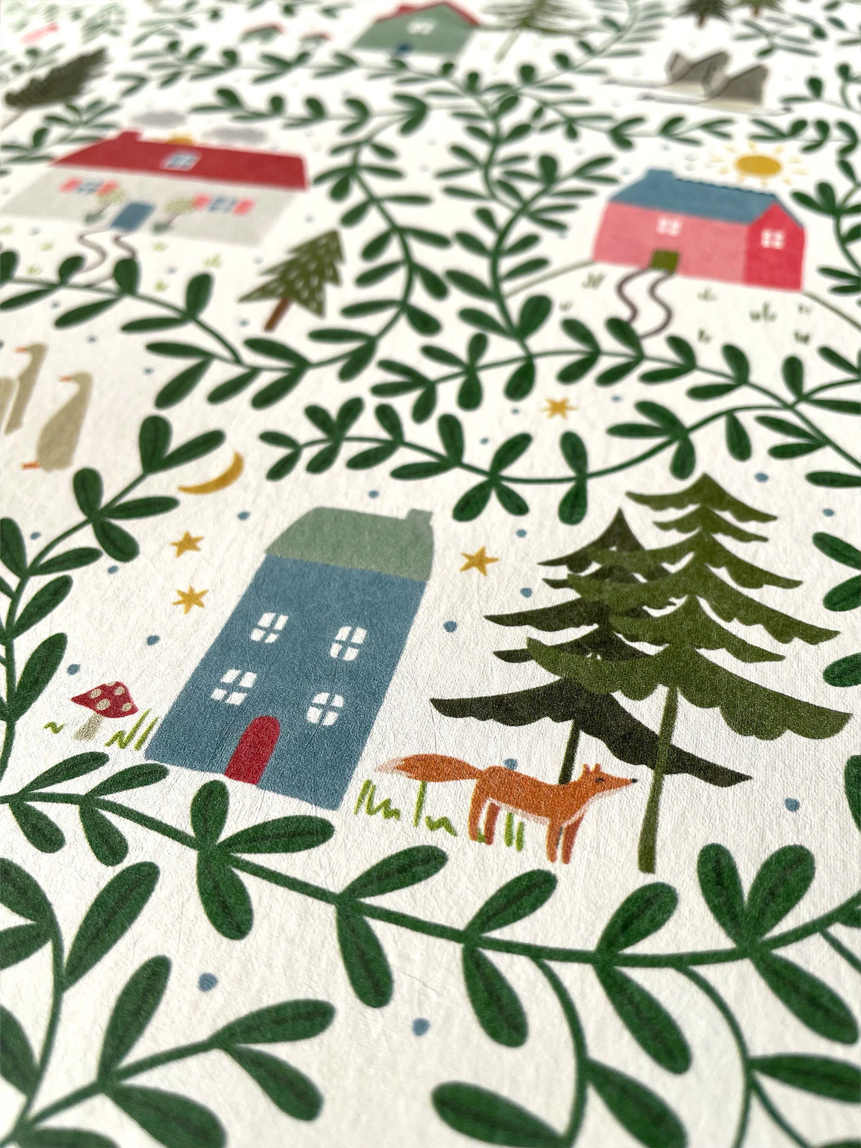 English Country Cottages Luxury Children's Wallpaper - Image 4