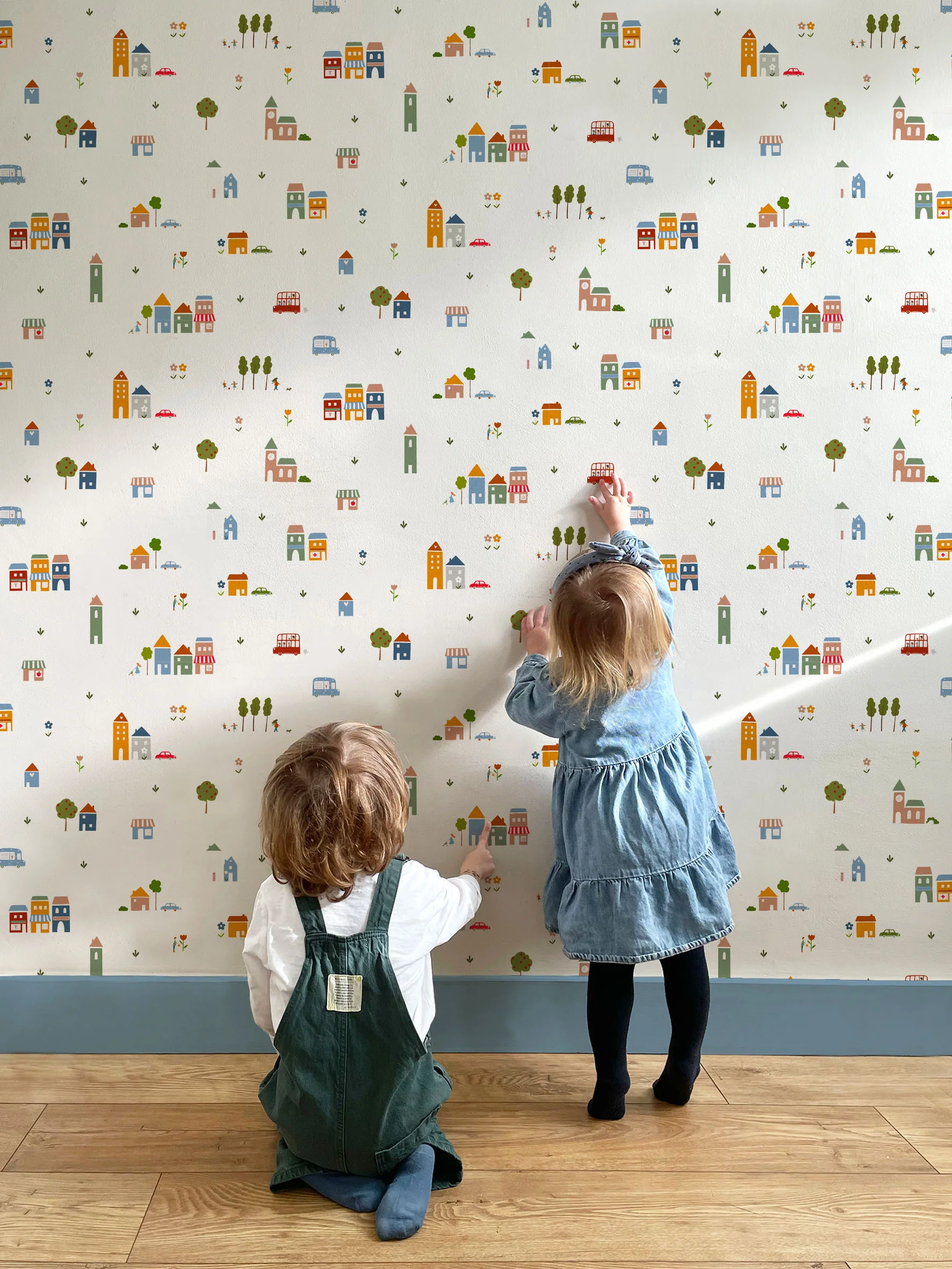 Little Town Luxury Wallpaper for Kids - Image 3