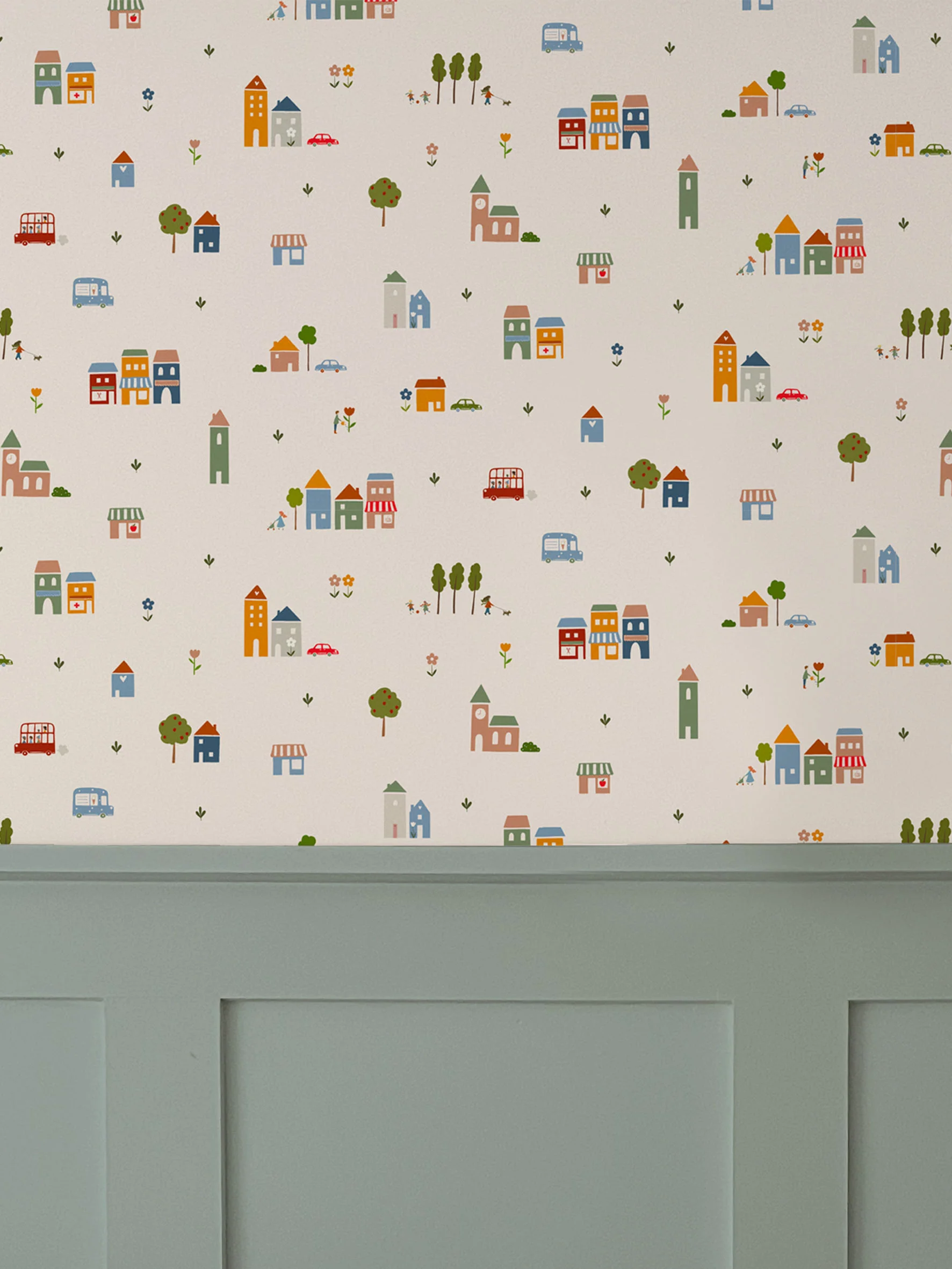 Little Town Luxury Wallpaper for Kids - Image 6
