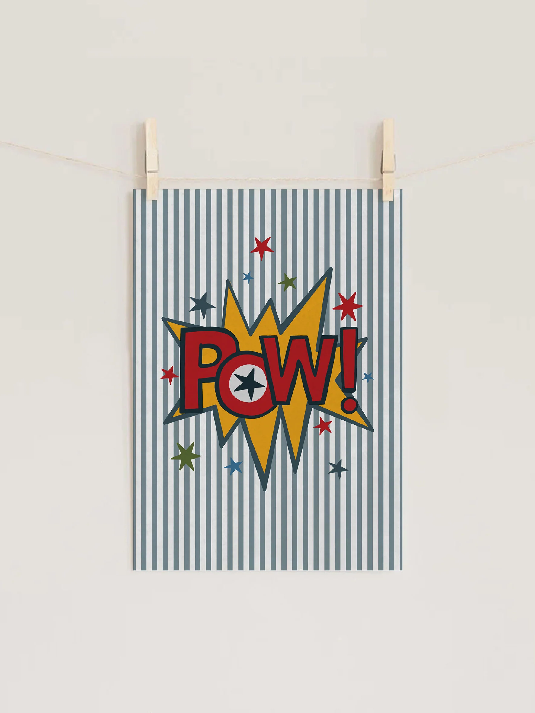 POW Comic Kids Nursery Wall Art Print