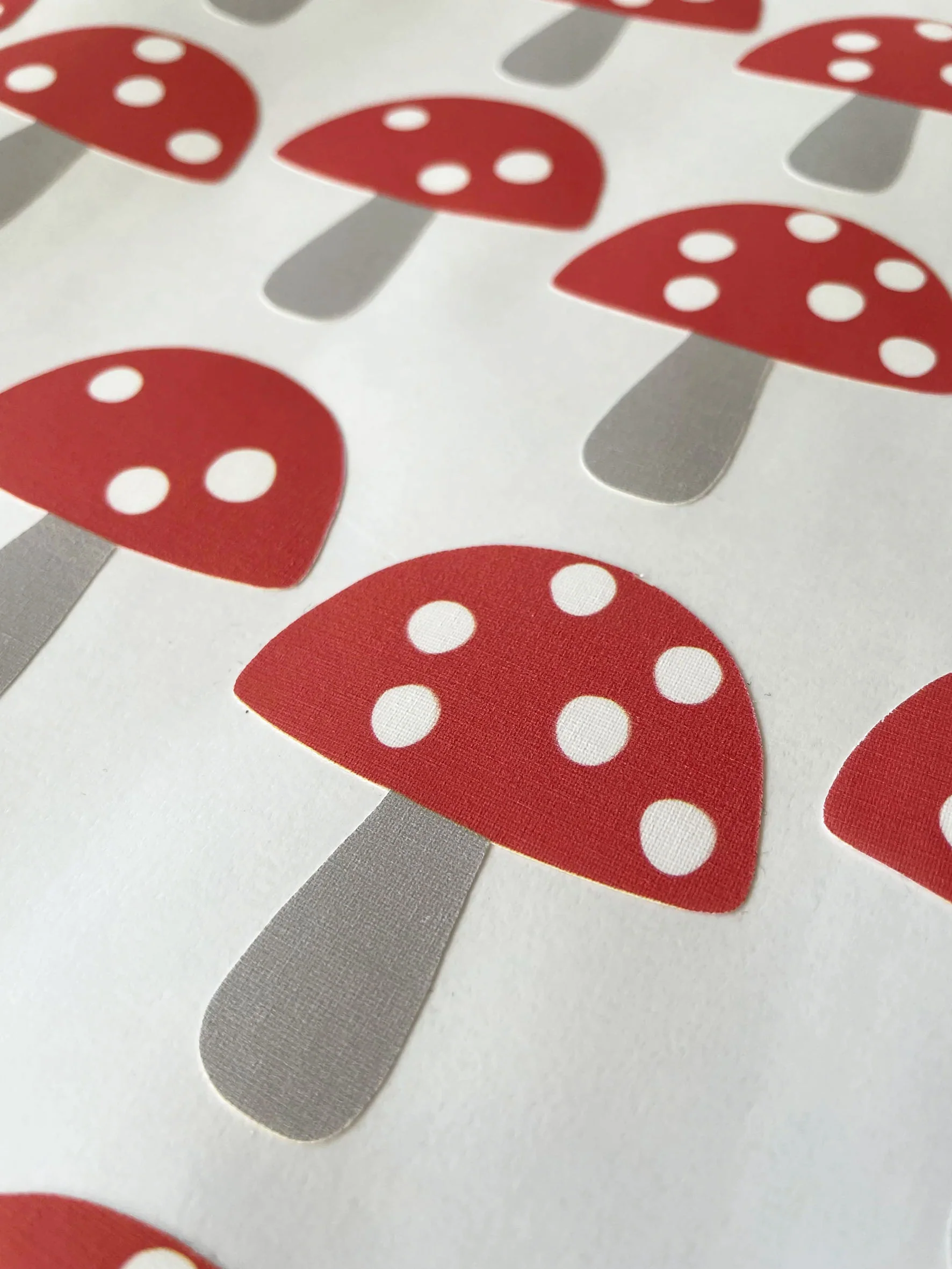 Toadstool Wall Stickers - Eco-Friendly, Removable & Reusable Decals for Kids' Bedrooms, Playrooms & Nurseries - Image 3