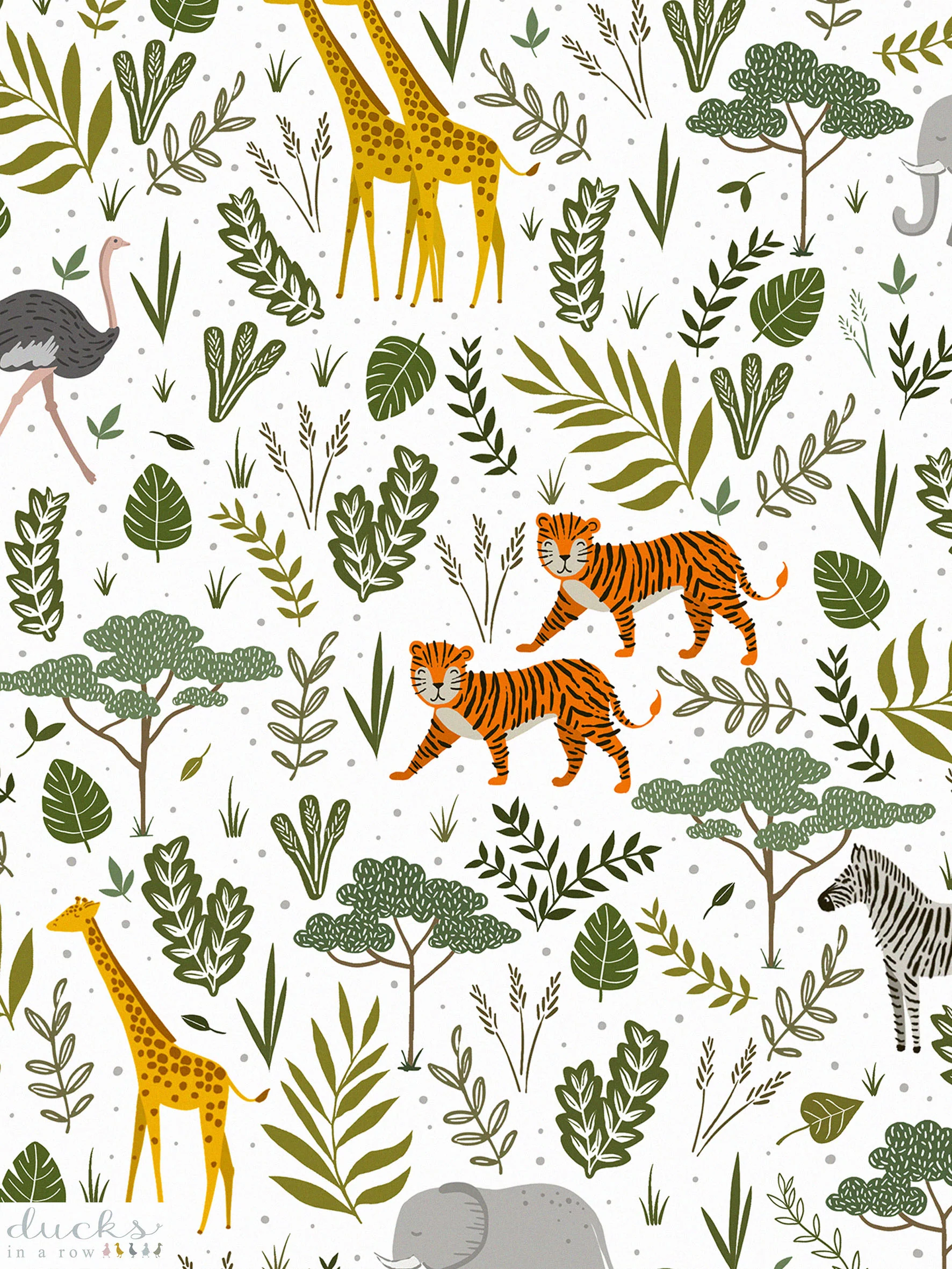 Wild Safari Luxury Wallpaper for Kids ~ Multi - Image 4